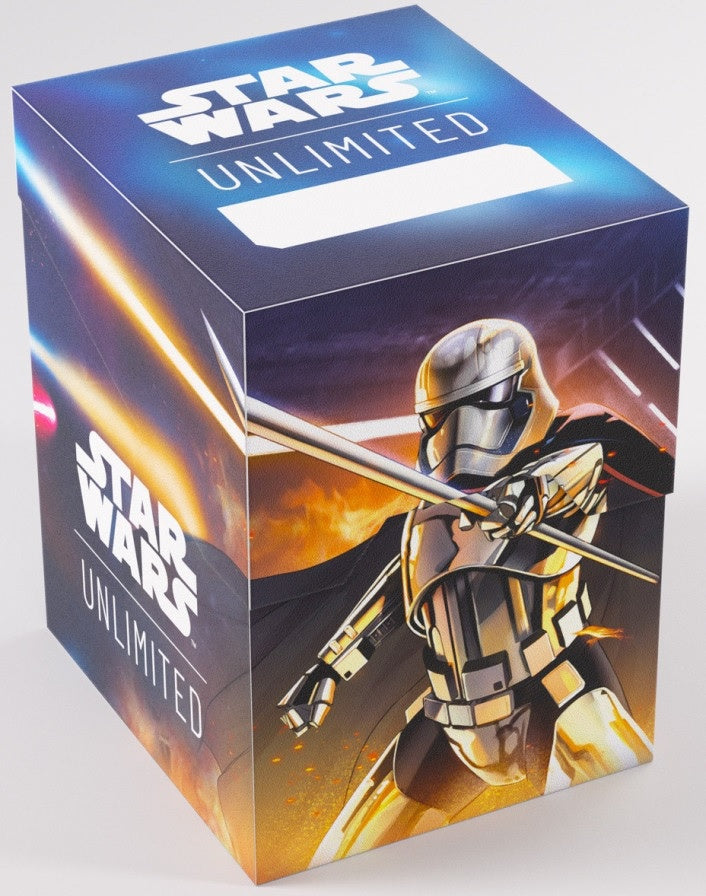 Gamegenic Star Wars: Unlimited High - Quality Soft Deck Crate Featuring Captain Phasma and Stormtrooper Designs