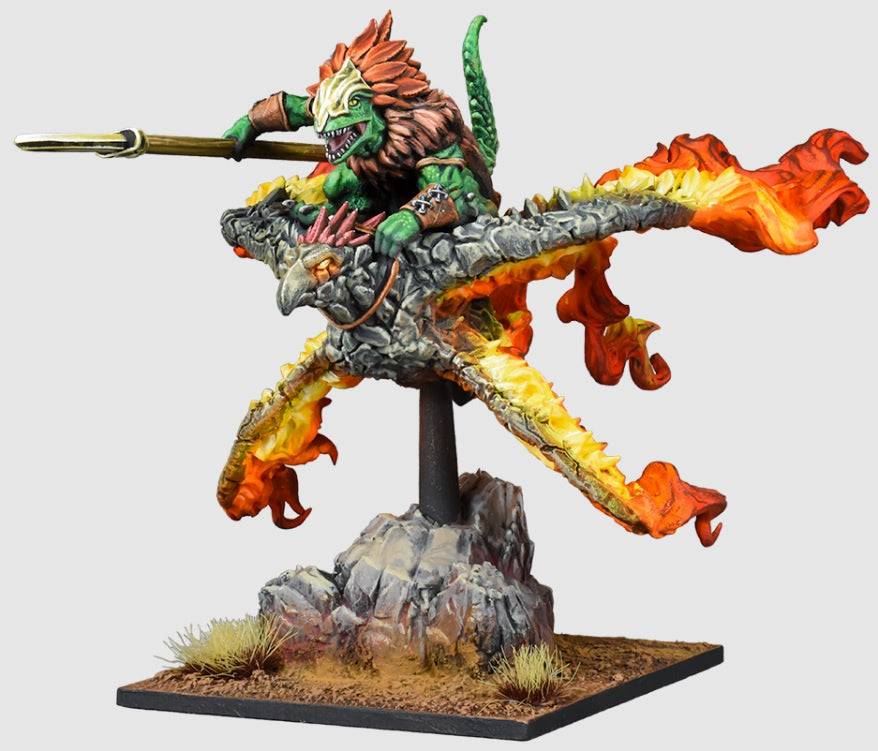 Kings of War Enchanted Resin Salamander Ghekkotah Skylord for Epic Battles