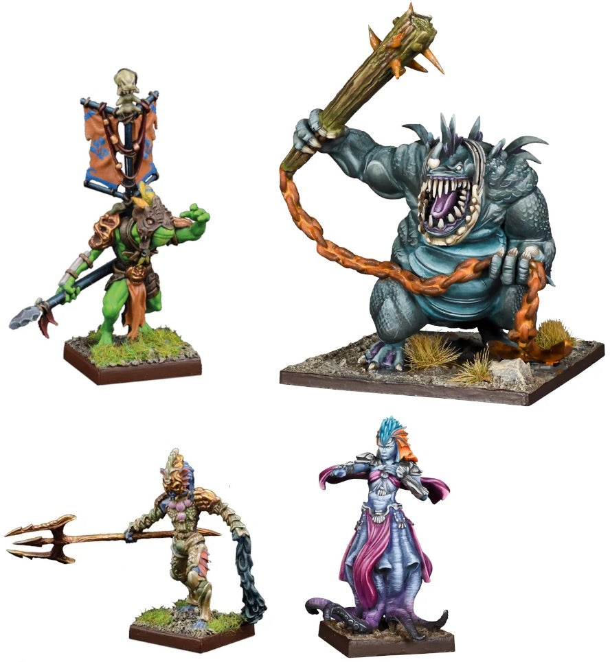 War Gaming Miniatures Kings of War Trident Realm Hero Pack Set