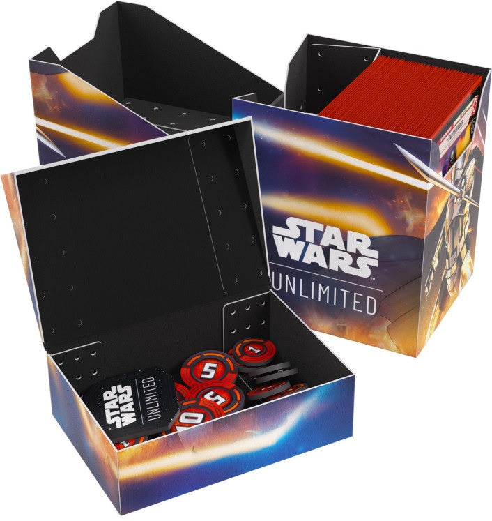Gamegenic Star Wars: Unlimited High - Quality Soft Deck Crate Featuring Captain Phasma and Stormtrooper Designs