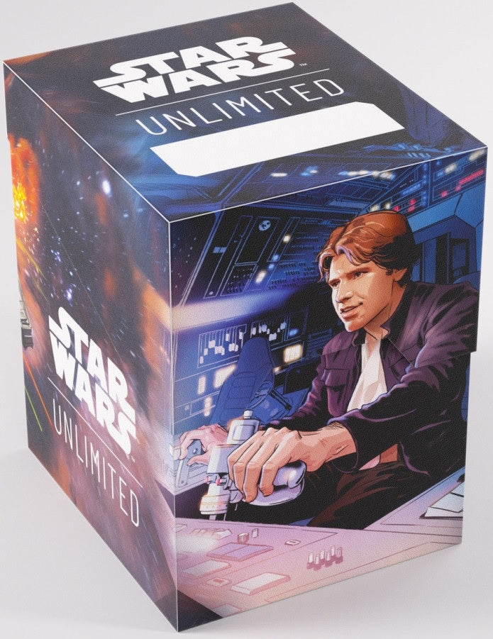 Gamegenic Star Wars Unlimited Soft Crate - Han Solo & Millennium Falcon Design