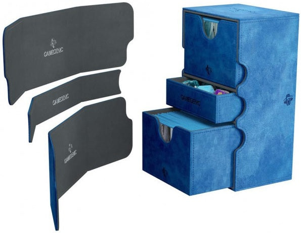 Large and Sturdy Gamegenic Stronghold 200+ XL Deck Box in Blue Color