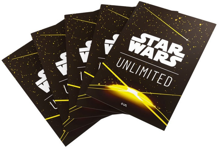 Gamegenic High - Quality Star Wars Unlimited Artistic Card Sleeves with Yellow Card Back