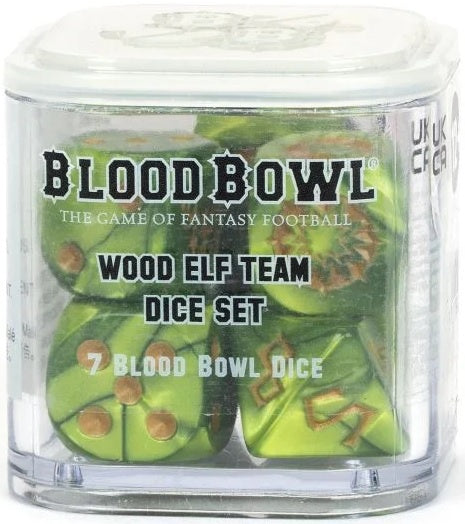 Blood Bowl Gaming Dice Set for Wood Elf Team