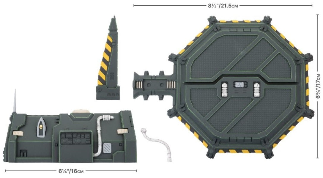Pre - painted Gothic Sector Legion Chapel Barracks Battlefield in a Box