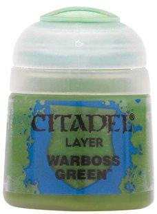 Citadel Layer Water - Based Acrylic Paint: 12ml Warboss Green 22 - 25