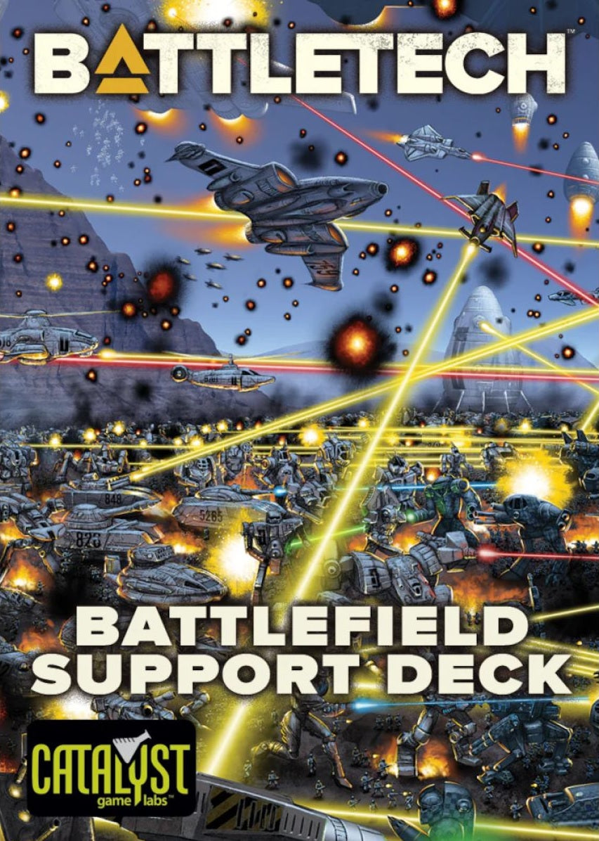 Revised BattleTech Battlefield Support Card Deck for Enhanced Gaming Experience