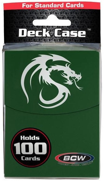 Large Green BCW Deck Case for Protecting Gaming Cards