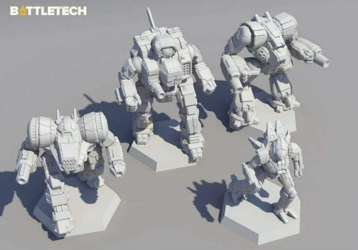 BattleTech Inner Sphere 4-Piece Plastic Miniature Support Lance Set