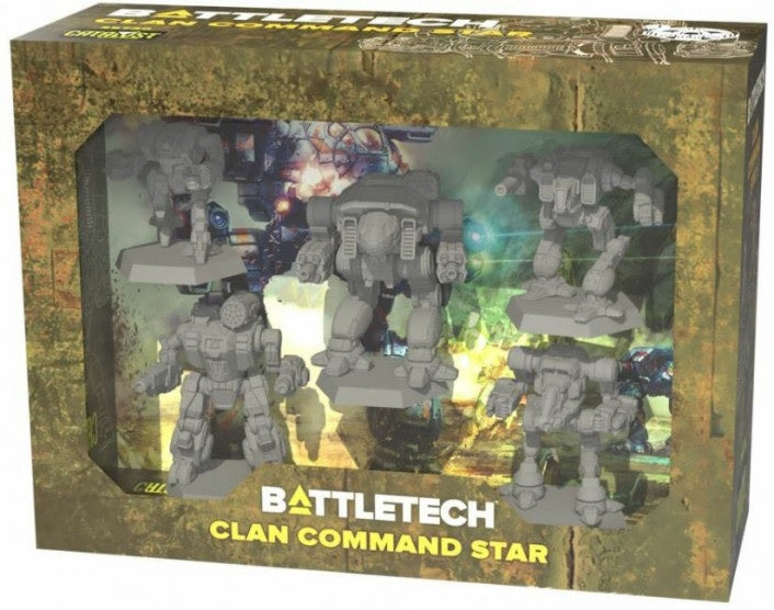 Miniature Collection of BattleTech Clan Command Star for Gaming Enthusiasts