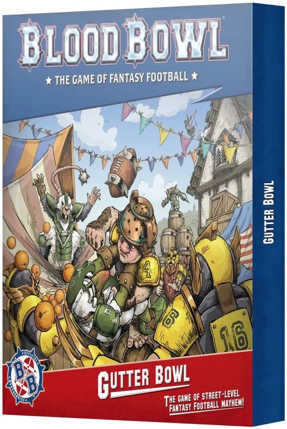 Exciting Blood Bowl Gutter Bowl Set with Rulebook and Pitch