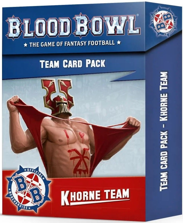 On Sale! Blood Bowl Khorne Team Card Pack for Board Game Enthusiasts