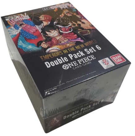 One Piece Card Game New World Emperors Double Pack Display of 6 Sets