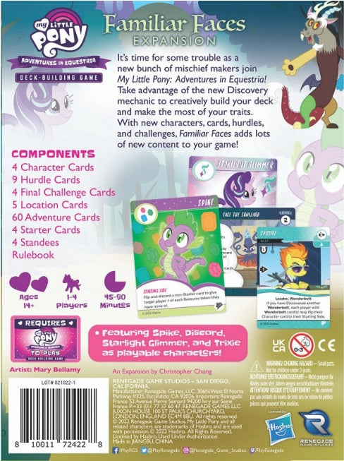 My Little Pony Equestria Deck - Building Game: Familiar Faces Fun Expansion